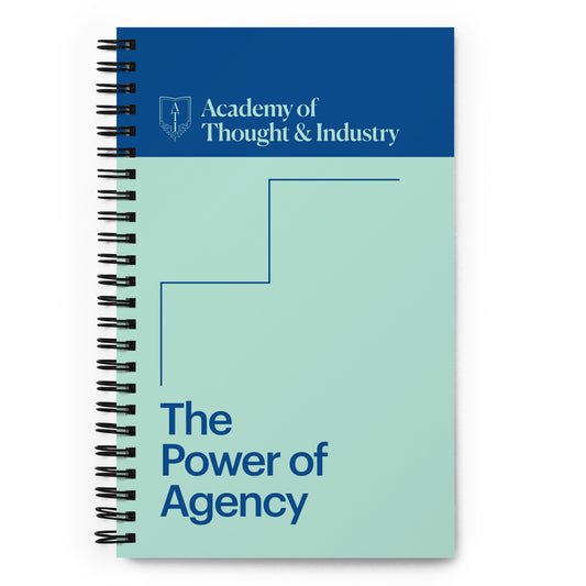 The Power of Agency Spiral notebook