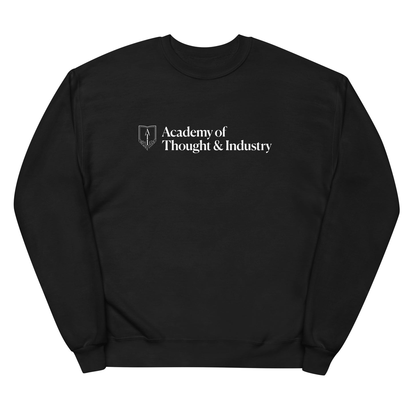 Black Unisex fleece sweatshirt