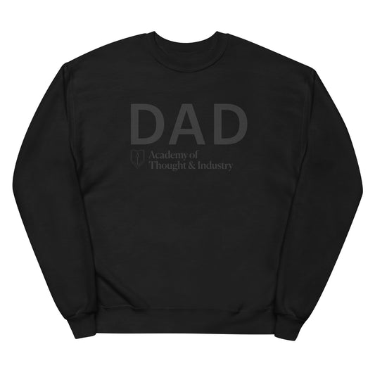 ATI Dad Black on Black Unisex fleece sweatshirt